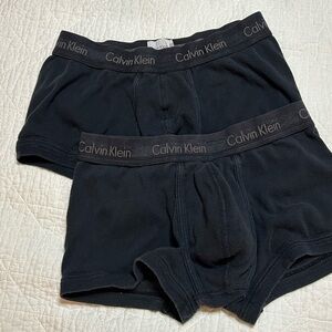 Calvin Klein Black Boxer Briefs Elastic Waistband